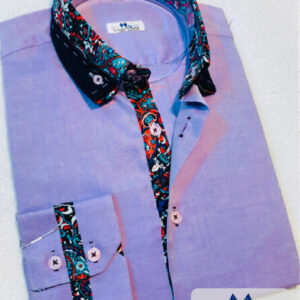 Camisa Violeta con detalles de diseño 0